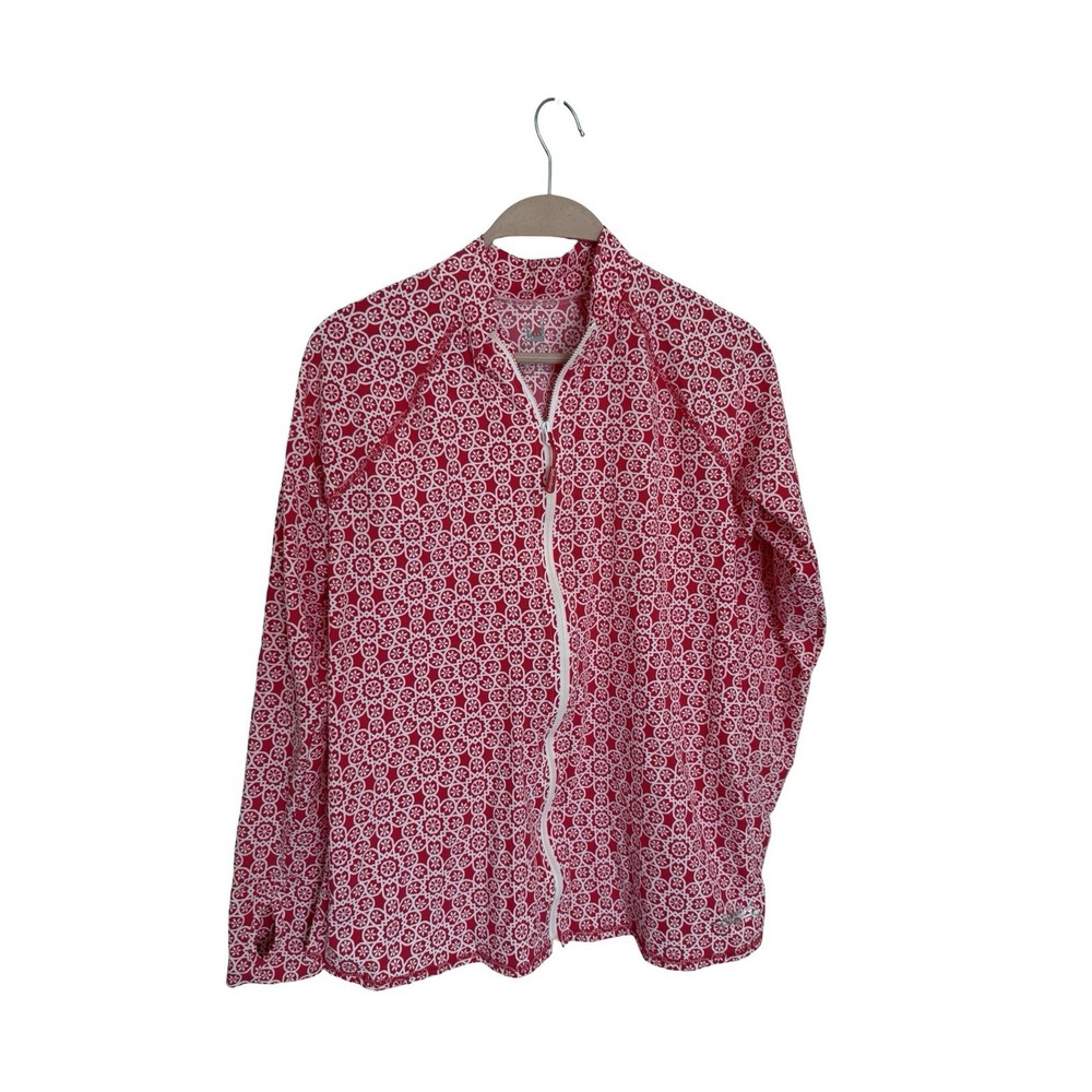 Solumbra sz M Women's WaterShade Full Zip Swim Shirt